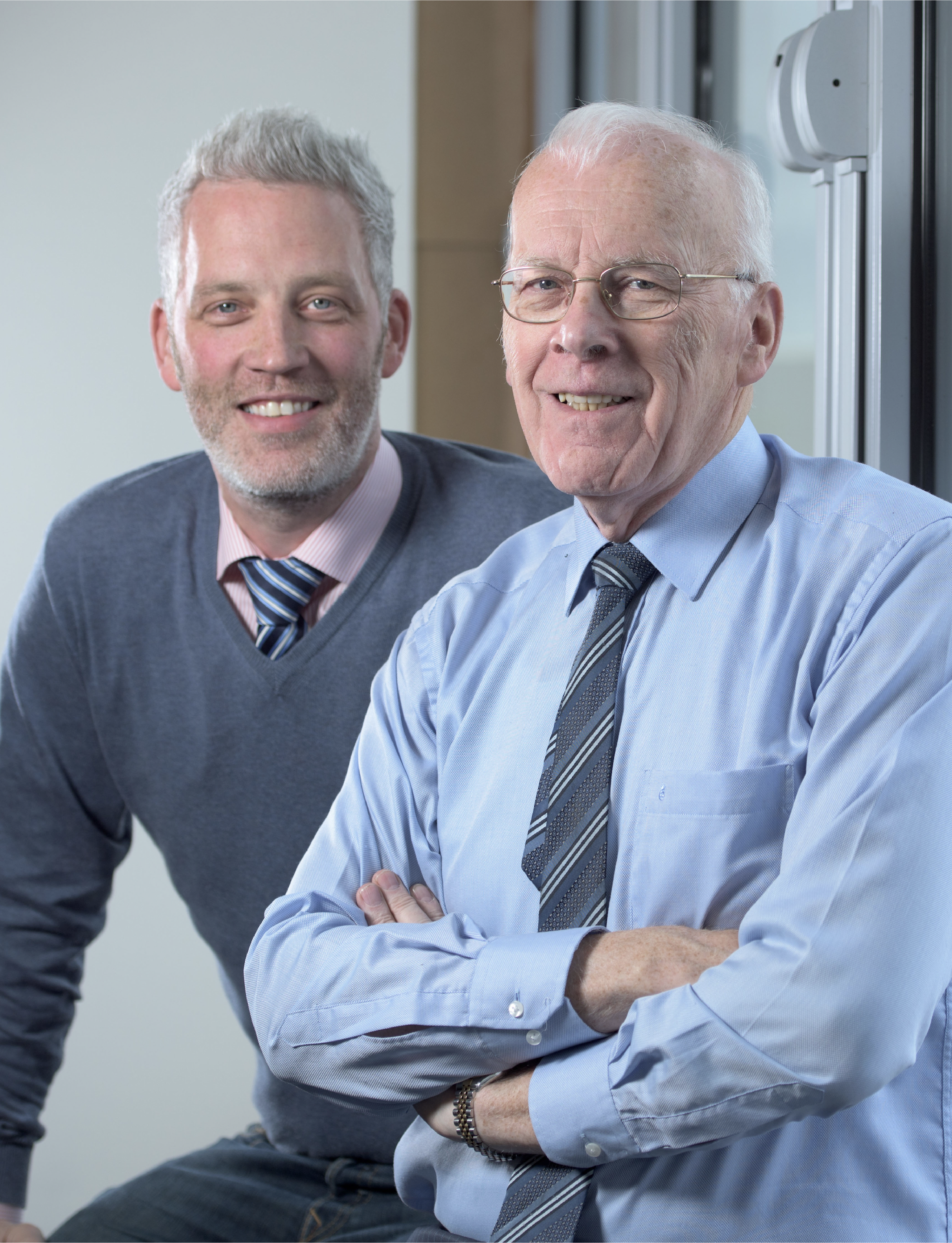 photo of Sir Ian Wood and Garreth Wood